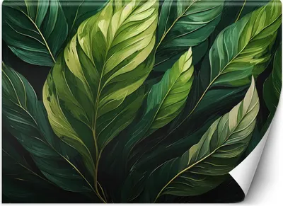 Produktbild von Vlies fototapete Grüne Blätter 250x175 cm Feeby Grün inkl. Kleber einfache Montage