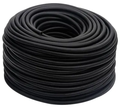 Produktbild von vidaXL Hybrid-Luftschlauch Schwarz 0,6" 50 m Gummi und PVC