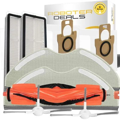 Immagine prodotto di Kit di accessori per XIAOMI H40 - Ricambi (1 spazzola principale, 2 filtri, 2 spazzole laterali, 2 panni, 2 sacchetti)