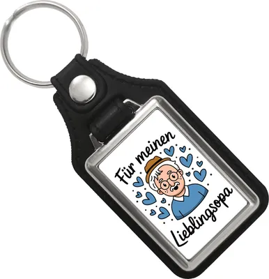 Produktbild von Für meinen Lieblingsopa Schlüsselanhänger mit Kunstleder-Anhänger