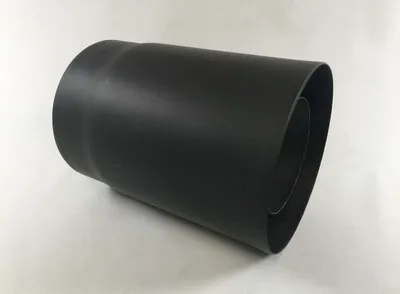 Produktbild von Ofenrohr doppelwandig schwarz-metallic Stahl verschiedene Größen | DN 130 | 33 cm