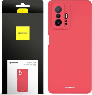 Produktbild von Spacecase Silikonhülle Xiaomi 11T/11T Pro rot