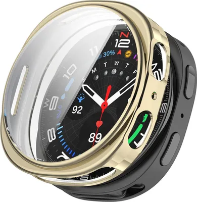 Produktbild von Für Samsung Galaxy Watch 8 40mm Electroplated Full Cover TPU Smart Watch Schutz Hülle Gold