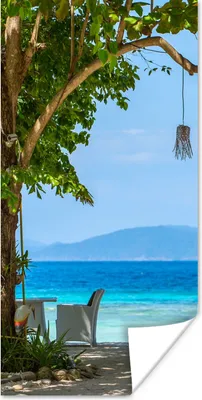 Produktbild von MuchoWow® Poster Tropisch - Strand - Meer 20x40 cm - Plakat - Foto
