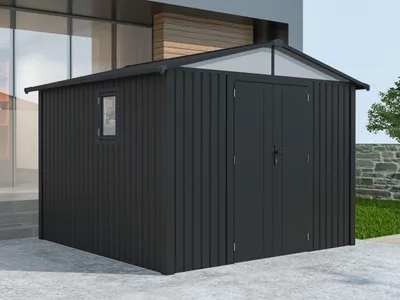 Produktbild von Metall Gerätehaus Modell Trend 7,56 m² Anthrazit