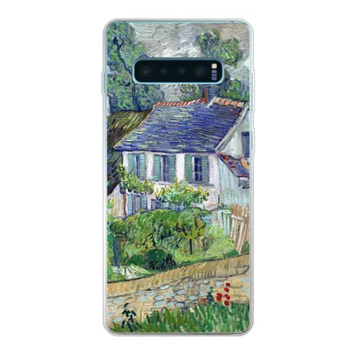 Produktbild von MuchoWow® Handyhülle Schutzhülle Hülle für Samsung Galaxy S10 Lite Haus in Auvers - Vincent van Gogh Silikon Softcase Handy Hülle - Schutz