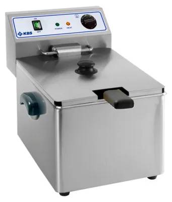 Image de Friteuse de table KBS, capacité 8 litres, acier inoxydable, 230 V, 3,25 kW