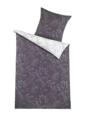 Produktbild von Mako Satin Wende Bettwäsche 2 teilig 135x200 80x80 cm Flordelis 100% Baumwolle