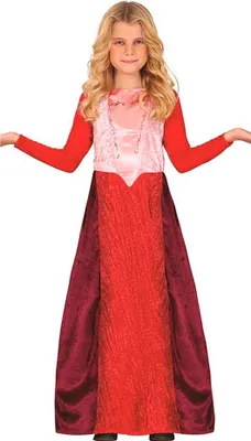 Imagen del producto de Disfraces de bruja para Halloween, para niños, hada mágica, color rojo y rosa, diseño místico y mágico. Vestido de bruja, ideal para fiestas, eventos especiales, moda de noche, fantasía y elegancia. Talla: 128/134. Color: Rojo