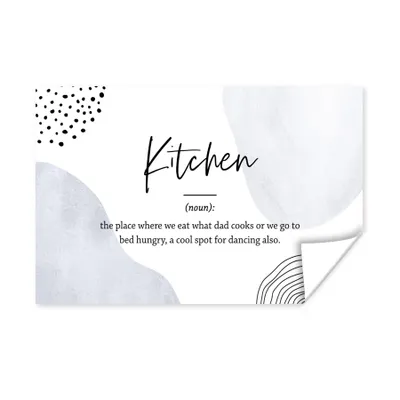 Produktbild von MuchoWow® Poster Sprichwörter - Küche - Papa - Zitate - Definition Küche 120x80 cm - Bilder