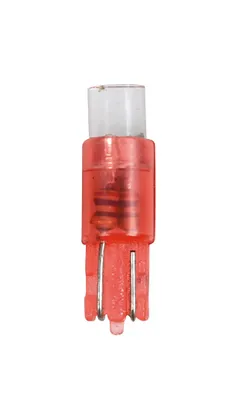 Immagine prodotto di kit 12v lampade cruscotto 1 Led - (T5) - W2x4,6d - 5 pezzi - blister, colore:rosso