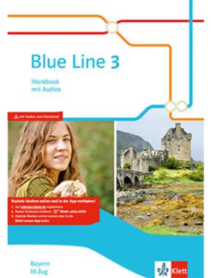 Obrázok produktu pre Blue Line 3 M-Zug. Workbook mit Audio-CD Klasse 7. Ausgabe Bayern