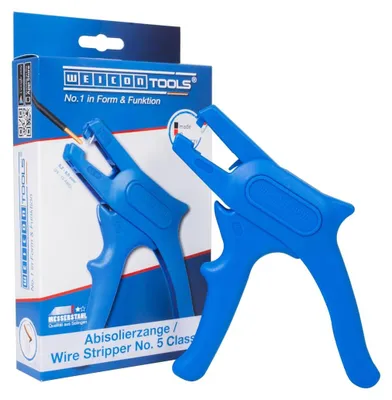 Produktbild von Abisolierzange Abisolierwerkzeug Kabelabisolierer - 0,2 bis 6 mm² - Mit Seitenschneider - Schwarz