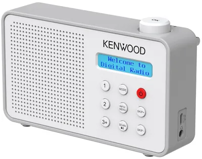 Zdjęcie produktu dla Kenwood CR-M25DAB-W, Przenośny, Cyfrowy, DAB+, FM, 87,5 - 108 MHz, 174928 - 239200 MHz, 3,2 W