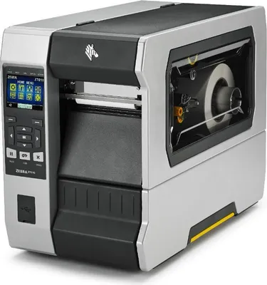Produktbild von Zebra ZT610, Wärmeübertragung, 300 x 300 DPI, 300 mm/sek, Verkabelt & Kabellos, Schwarz, Grau