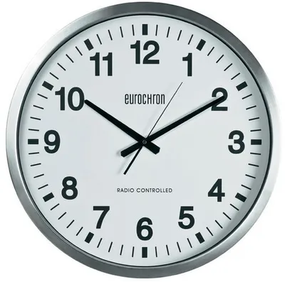 Obrázek produktu pro Eurochron EFWU 9000 Funk Wanduhr 507 mm x 63 Silber