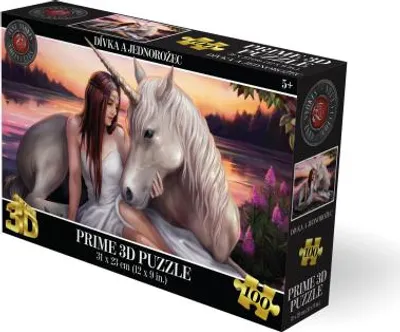 Obrázek produktu pro Puzzle 3D - Dívka a jednorožec