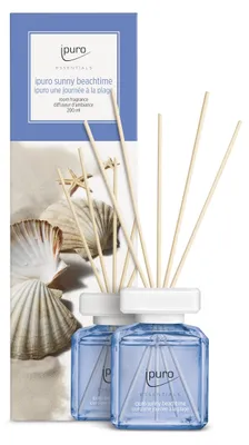 Produktbild von ipuro Essentials Raumduft SUNNY BEACHTIME 200ml | Grapefruit Zitrone Moschus