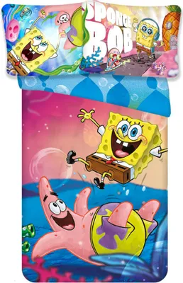 Produktbild von SpongeBob Schwammkopf Fun Bettwäsche 135×200cm, 80×80 cm