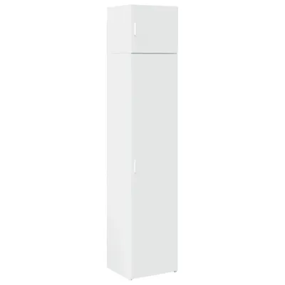 Obrázek produktu pro Úzká úložná skříňka bílá 45 x 42,5 x 225 cm kompozitní dřevo
