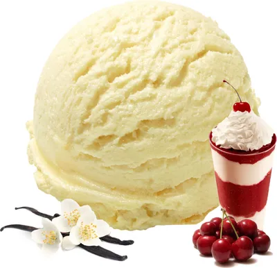 Image de Crème glacée vanille amarena cerise en poudre 1 kg