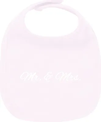 Produktbild von Huuraa Unisex Babylatz Mr. & Mrs. Schriftzug Geschenk Babypink  Baumwolle Mr. & Mrs. Mitbringsel