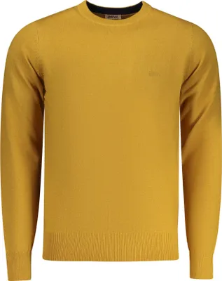 Immagine prodotto di Maglione da uomo oro – Maglia a maniche lunghe con scollo rotondo e ricamo