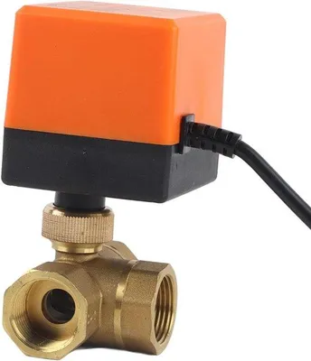 Produktbild von Elektrische 3-Weg Messingkogelventil 24 V G3/4