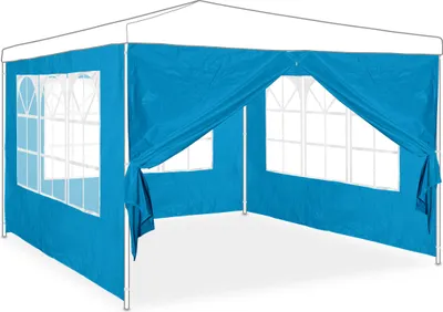 Produktbild von relaxdays Pavillon-Seitenwand 4er Set in Hellblau