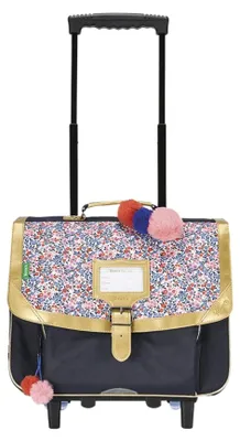 Productafbeelding van Tann rugtas met trolley, 38 cm, "Les Fantaisies Antonia", blauw