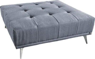 Produktbild von KAWOLA Hocker WIOLO Stoff hellgrau