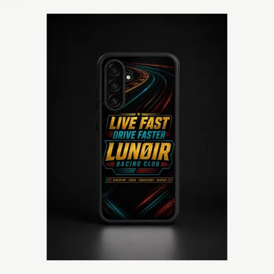 Productafbeelding van Samsung A26 hoesje, telefoonhoesje, beschermhoesje, case met autosportmotief – LUNØIR ©