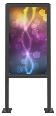 Produktbild von Edbak POK100, Stahl, Schwarz, Porträt, 190,5 cm (75"), 80 kg, Samsung 46OHF, 55OHF, 75OHF