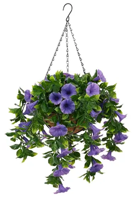 Zdjęcie produktu dla vidaXL Sztuczne kwiaty, fioletowe, 66 x 75 x 70 cm, PE i stal