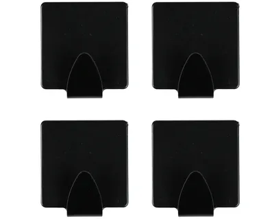 Produktbild von Handtuchhaken Klebehaken Selbstklebend Handtuchhalter Wandhaken schwarz 4 tlg.