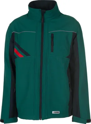 Produktbild von Größe S Unisex Planam Highline Winter Softshelljacke grün schwarz rot Modell 2385