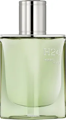 Zdjęcie produktu dla Hermes H24 Herbes Vives, Mężczyźni, 50 ml, Perfumy w płynie, Alcohol, Parfum (Fragrance), Aqua (Water), Dipropylene Glycol, Limonene, Benzyl Salicylate,..., Francja, 1 szt.