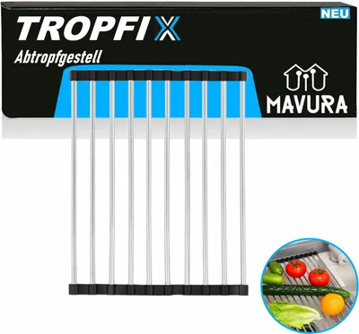Produktbild von TROPFIX Abtropfgestell faltbares Abtropfgitter Edelstahl Abtropfmatte Trockengestell