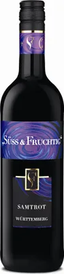 Produktbild von Württemberg WZG Samtrot Süß und Fruchtig Qualitätswein Lieblich 750ml
