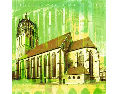 Produktbild von Glasbild Münster Überwasserkirche 20x20 cm
