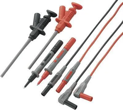 Produktbild von VOLTCRAFT MS-6 Sicherheits-Messleitungs-Set Lamellenstecker 4 mm Prüfspitze 1.20 m Schwarz, Rot 1 Set