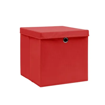 Immagine prodotto di Contenitori con Coperchi 10 pz 28x28x28 cm Rosso