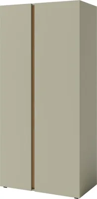 Produktbild von Kleiderschrank 90X195X50 Cm Luca Lc3 Schrank 2 Türiger Drehtürenschrank Eukalyptus/Baltic Eiche