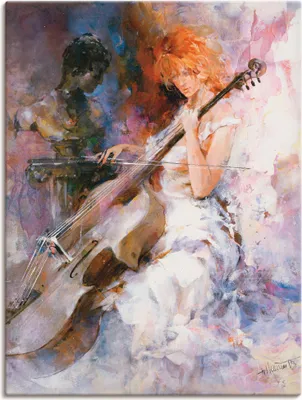 Produktbild von ARTland Leinwandbild Musikalische Momente Größe: 45x60 cm