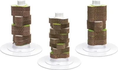 Produktbild von Catit Senses 2.0 Kratzbaum, 38x43x14,5 cm, ergonomische Pappelemente, drehbare Spitze