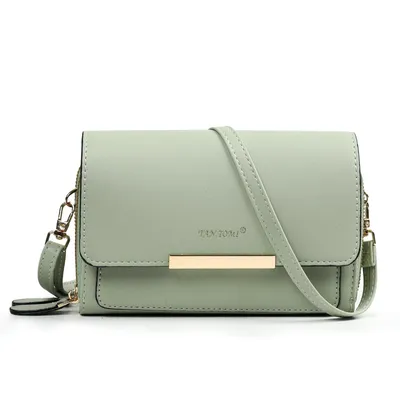 Produktbild von Umhängetasche Damen Handy Umhängetasche - Crossbody Tasche bis zu 6,7 Zoll mit Kartenfächer & Verstellbarer Abnehmbar Schulterriemen (Hellmint)