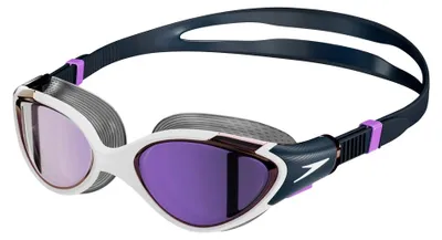Obrázok produktu pre Speedo - Plavecké okuliare "Biofuse 2.0" s odrazovými šošovkami, unisex, pre pánov/dámy, model IG4926 (univerzálna veľkosť), farba: modrá/fialová