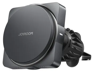 Zdjęcie produktu dla Joyroom JR-ZS506 Magnetyczna bezprzewodowa ładowarka samochodowa/uchwyt na telefon — czarna
