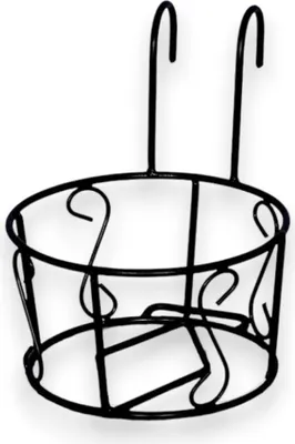Image de Balconnière ronde en fer diamètre pour l'extérieur 25xH25 cm
