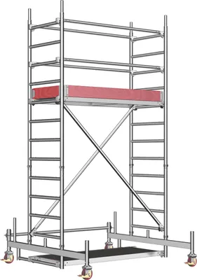 Immagine prodotto di Layher Fahrgerüst Uni Leicht P2 Arbeitshöhe 4,26m
